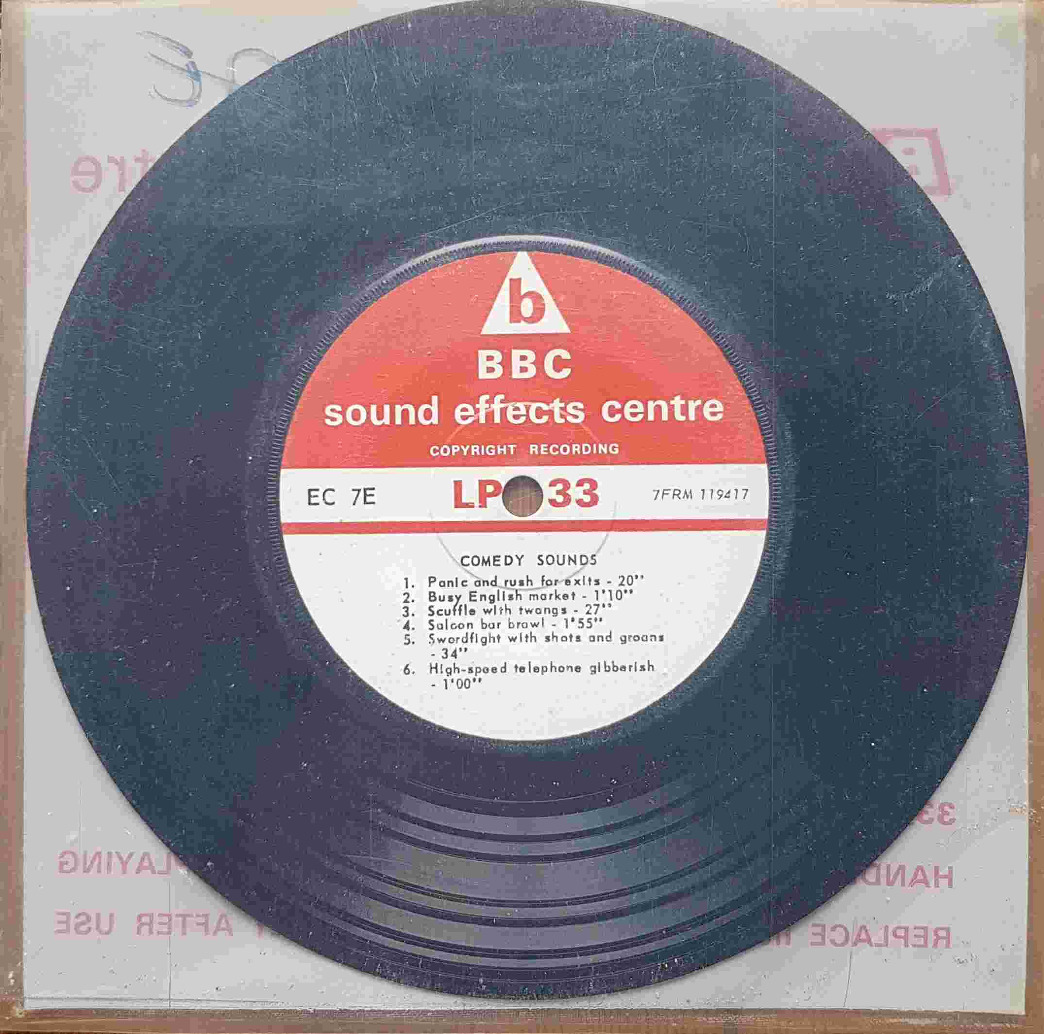 Picture of EC 7E Comedy sounds by artist Not registered from the BBC records and Tapes library